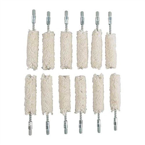 Brownells Cotton Bore Mop 40 Caliber 12 Pack - Brownells - 40/10 MM