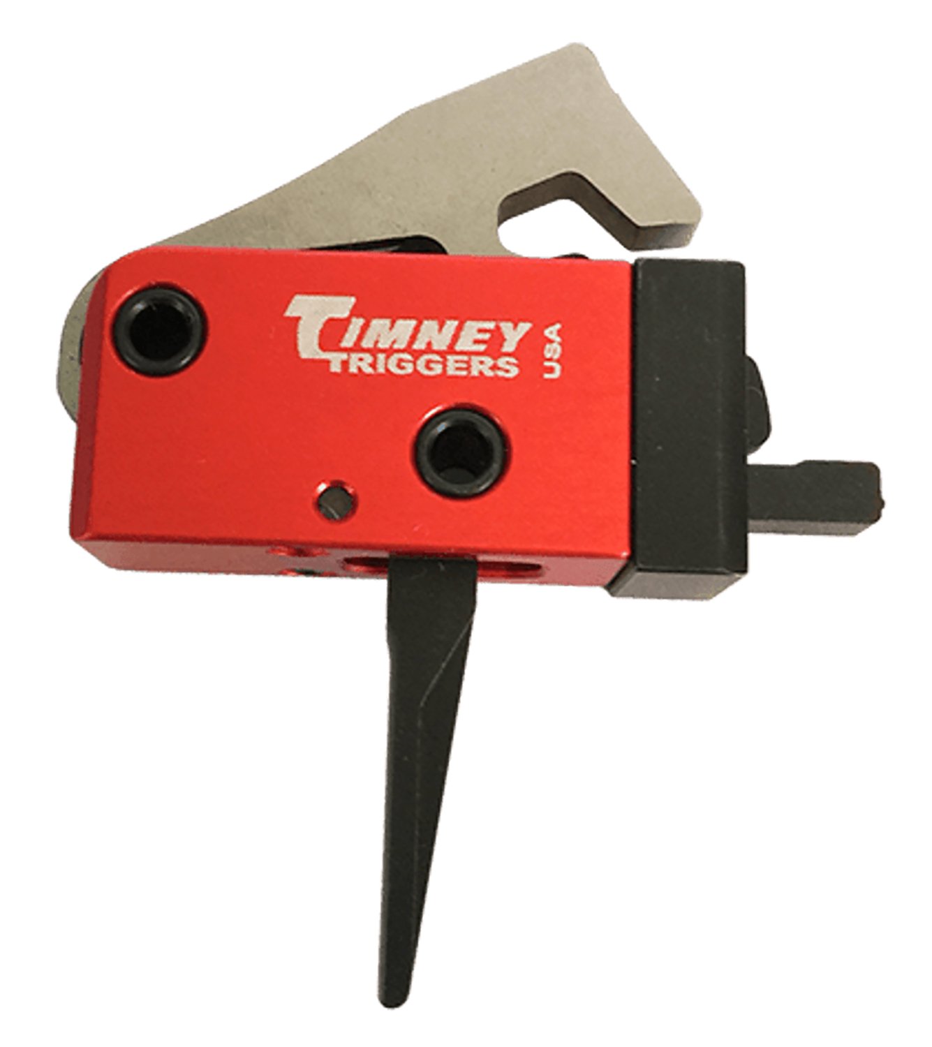 Timney Triggers 682ST PCC Trigger Two-Stage Straight Trigger 2 lbs Draw Weight Black/Red Finish AR-Platform - Timney Triggers - PCC TRIGGER