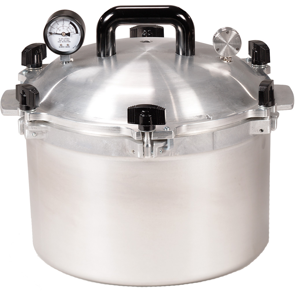 All American 915 Pressure Cooker 15.5 Qt Metal-to-Metal Seal, 5-15 PSI - All American