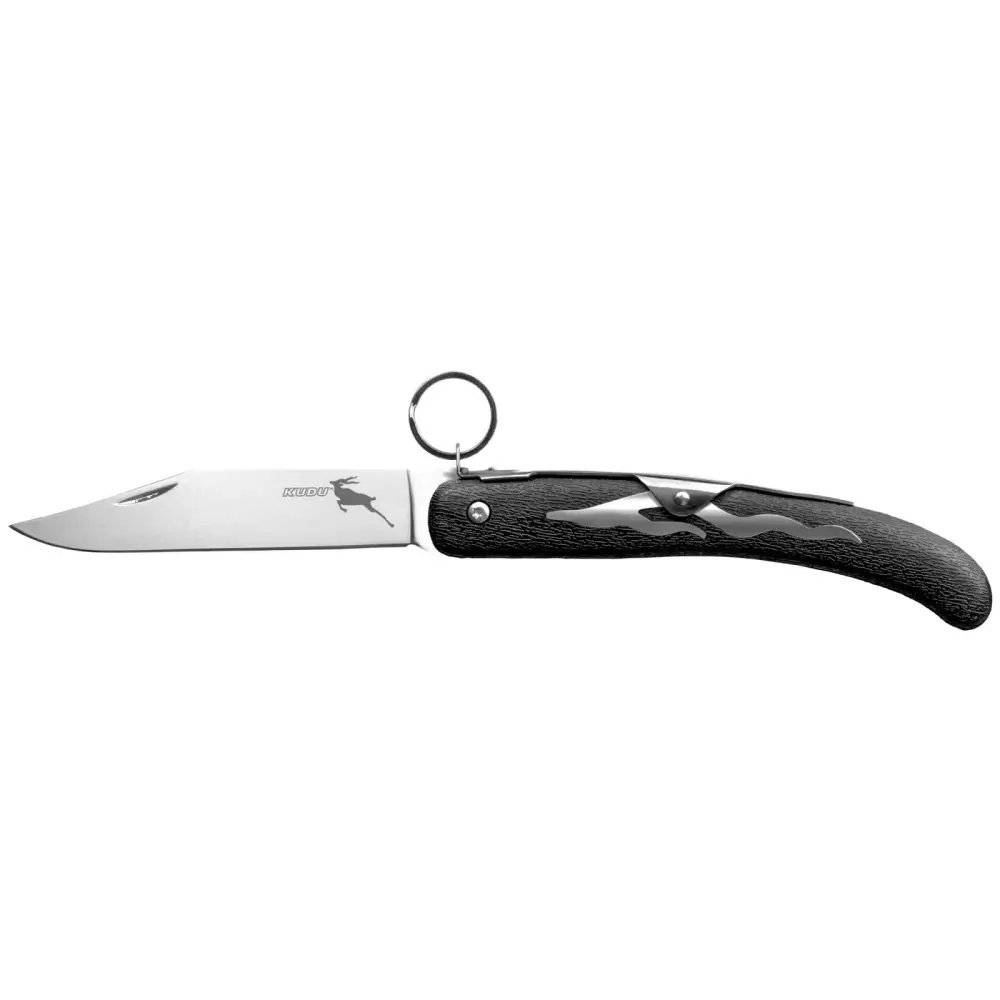 Cold Steel Kudu Folding Knife 4.25in 5Cr15MoV Clip Point Black Zytel - Cold Steel - CLIP POINT