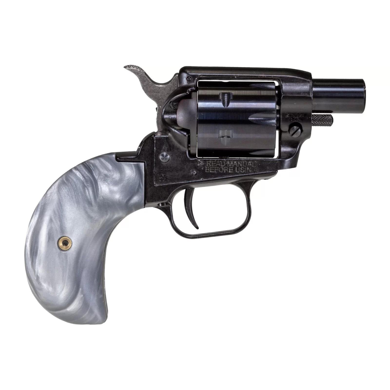 Heritage Barkeep Boot .22LR 6rd Revolver: 1" Barrel, Gray Pearl Grips, Black Oxide Finish, Notched Rear Sight, Manual Safety