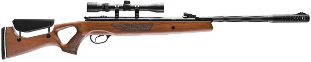 Hatsan HC65177 Mod 65 Air Rifle .177 Cal, Walnut Stock, 1300 FPS, Scope - HATSAN - 177 CALIBER for sale at TheGunDock
