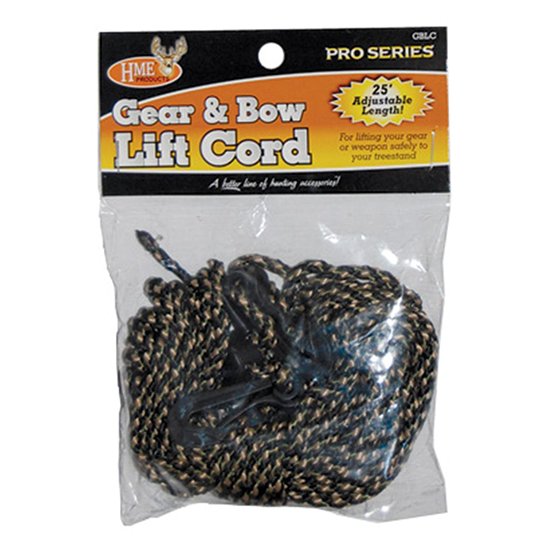 HME Gear & Bow Lift Cord 25 ft Heavy-Duty Tri-Color Adjustable