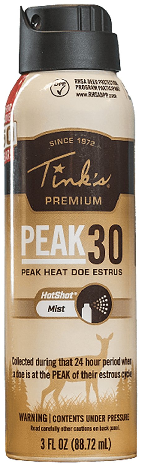 Tinks PEAK30 Premium Doe Estrus Hot Shot Mist 3 oz. - Tink's - DEER