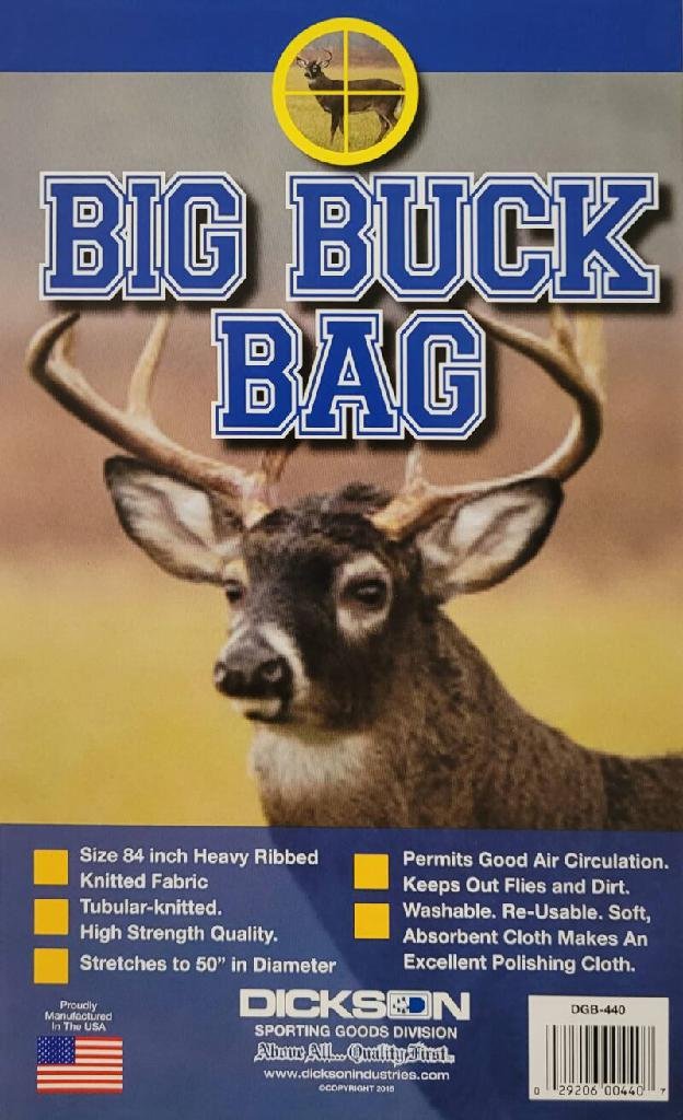 DICKSON DGB440 Big Buck Game Bag 84 In Heavy Ribbed Tubular-Knit