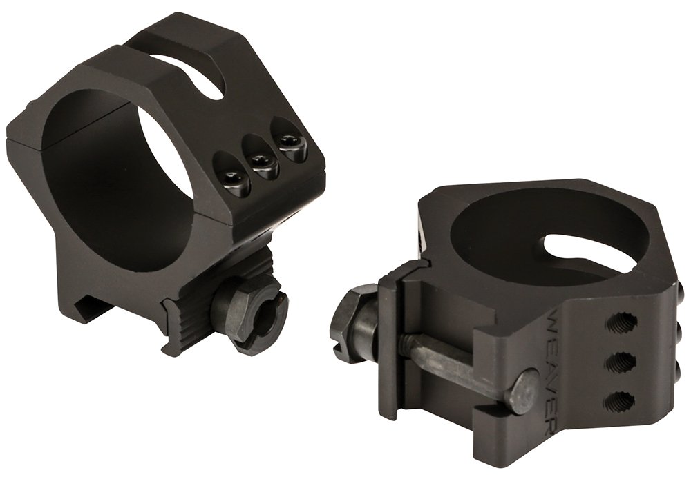 Weaver Mounts 99682 Picatinny Six-Hole 34mm Low Black Anodized Aluminum - Weaver - 34MM