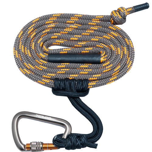 Tethrd 11MM Tree/Lineman 8' W/Carabiner - Tethrd LLC