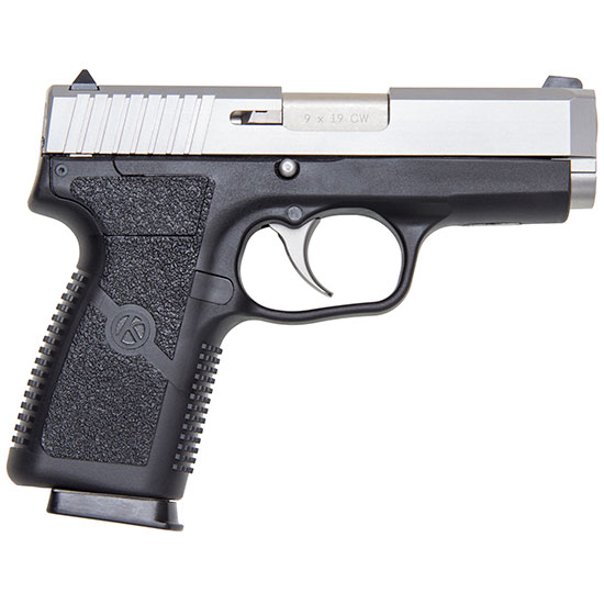 Kahr CW9 9mm DAO, 7rd Capacity, 3.6" Barrel, Textured Black Polymer Frame, Stainless Steel Matte Slide, Adjustable Sights