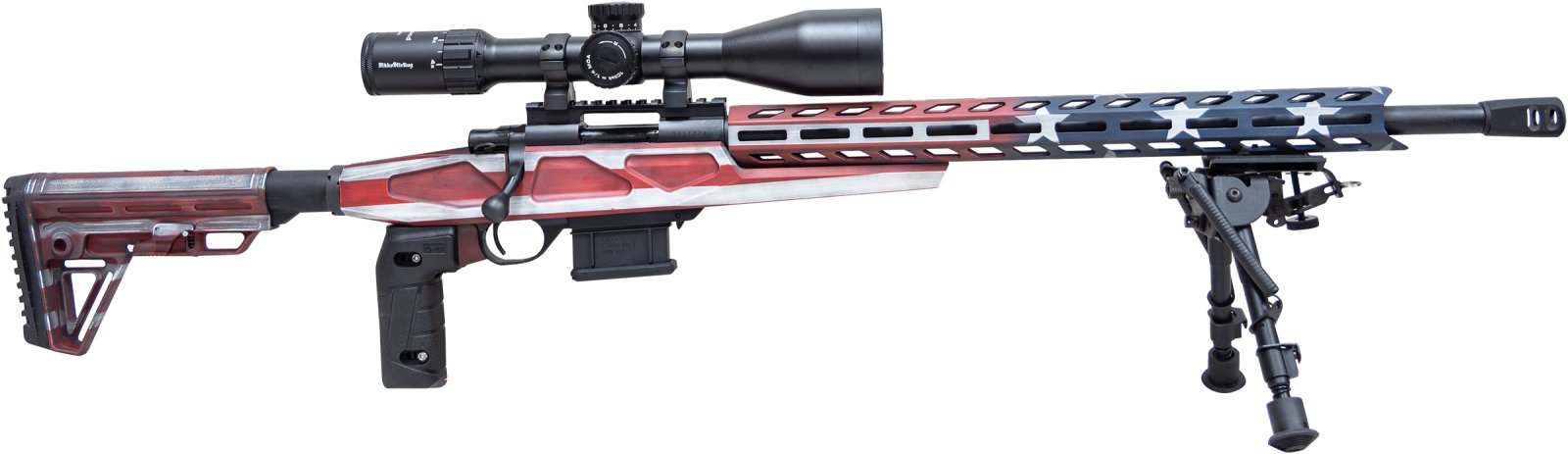 Legacy Sports HCRA70804USAMDT Howa M1500 6mm ARC 20" Rifle Flag Package