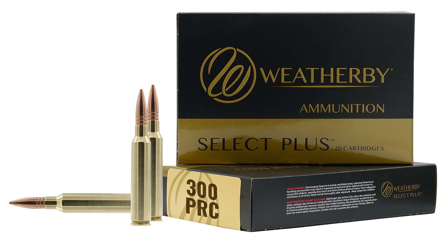 Weatherby R300P205EH Select Plus 300 PRC 205gr Elite Hunter Ammo - Weatherby - JACKETED HOLLOW POINT