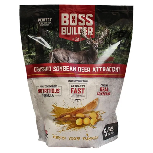 Boss Buck Boss Builder Soybean Feed Attractant 5 Lb Made in USA - GSM Outdoors