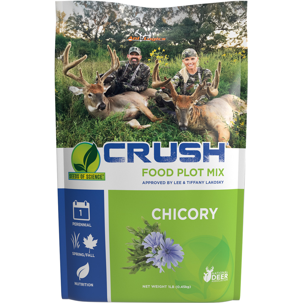 AniLogics 24023 CRUSH SOS Chicory Seed 1 lb, Perennial, 9,000 sq ft Coverage