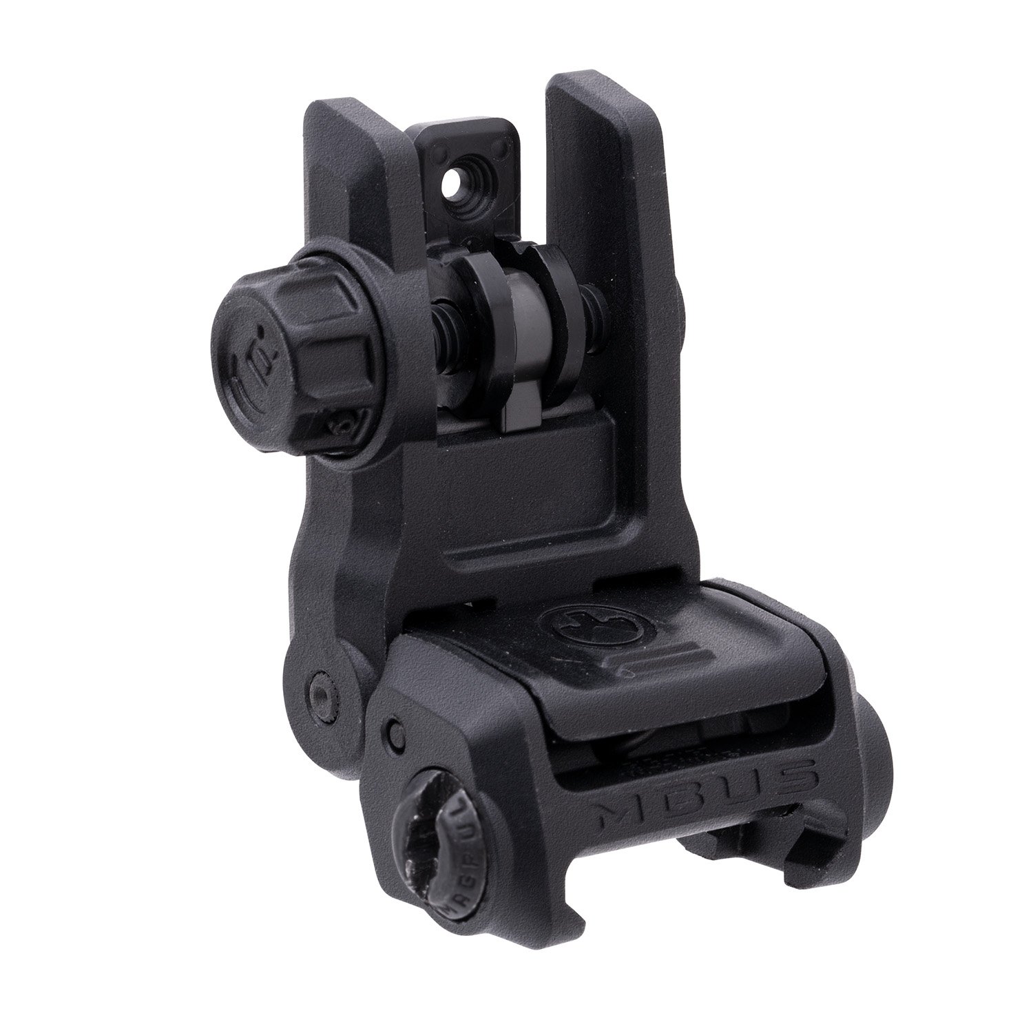Magpul MAG1167-BLK MBUS 3 Rear Sight Black, Polymer, Spring-Loaded Design