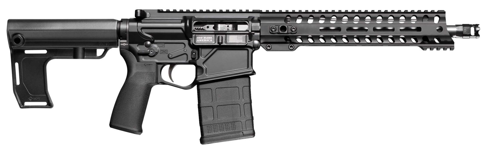 POF USA 01665 Rogue 308 Win 12.5" Black Anodized Semi-Auto Pistol - POF USA - 308 Win