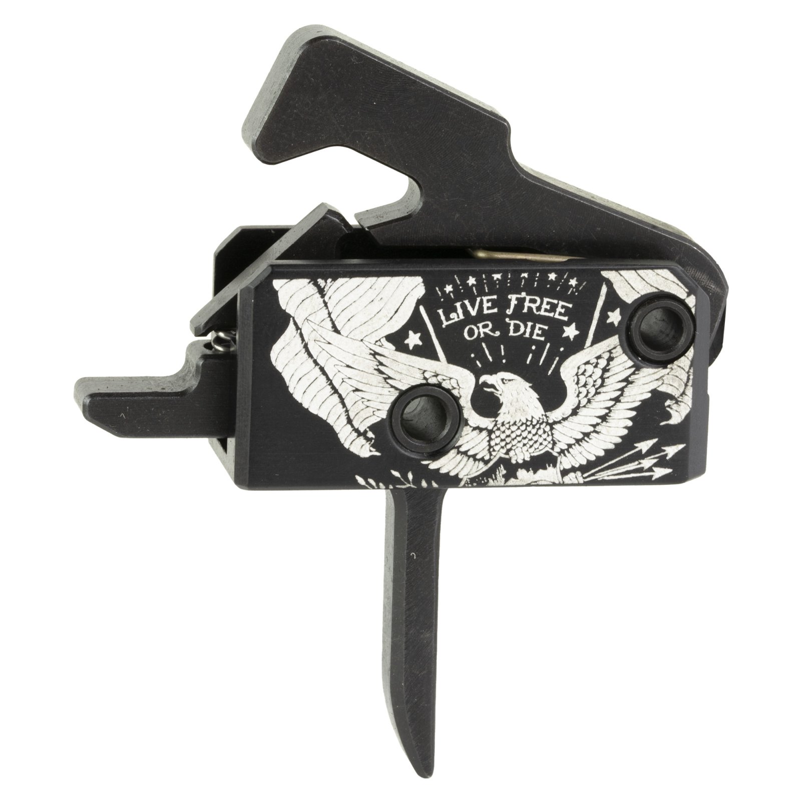 Rise Armament RA-140F-LFOD-AWP Super Sporting Trigger, Flat, Black/White