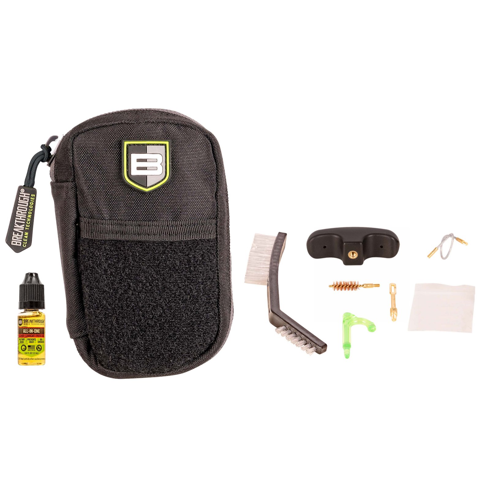Breakthrough Clean BT-COP-40 Badge Pull Thru Kit .40 Cal Nylon MOLLE Pouch - Breakthrough Clean - .40