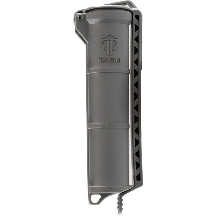 Thyrm LLC CELLVAULT XL BATTERY STORAGE FOR AAACR123&18650 URBAN GRAY