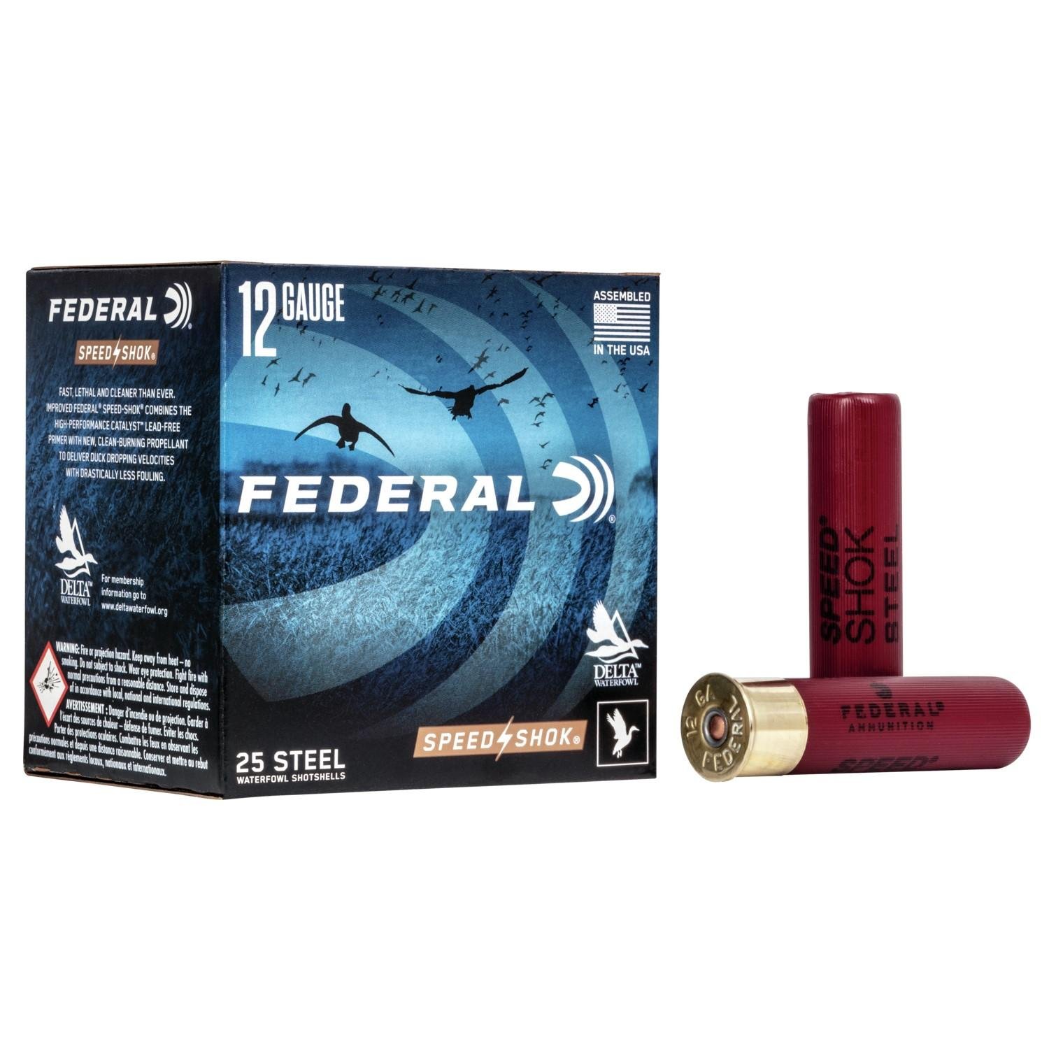Federal WF133BB Speed-Shok 12 Gauge 3.5in 1 3/8oz BB Steel 25 Rounds - Federal Premium Ammunition - 12 Gauge