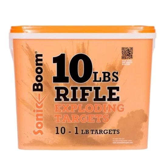Sonic Boom SBT0110P Exploding Rifle Targets 10 Count 1 lb Blaze Orange
