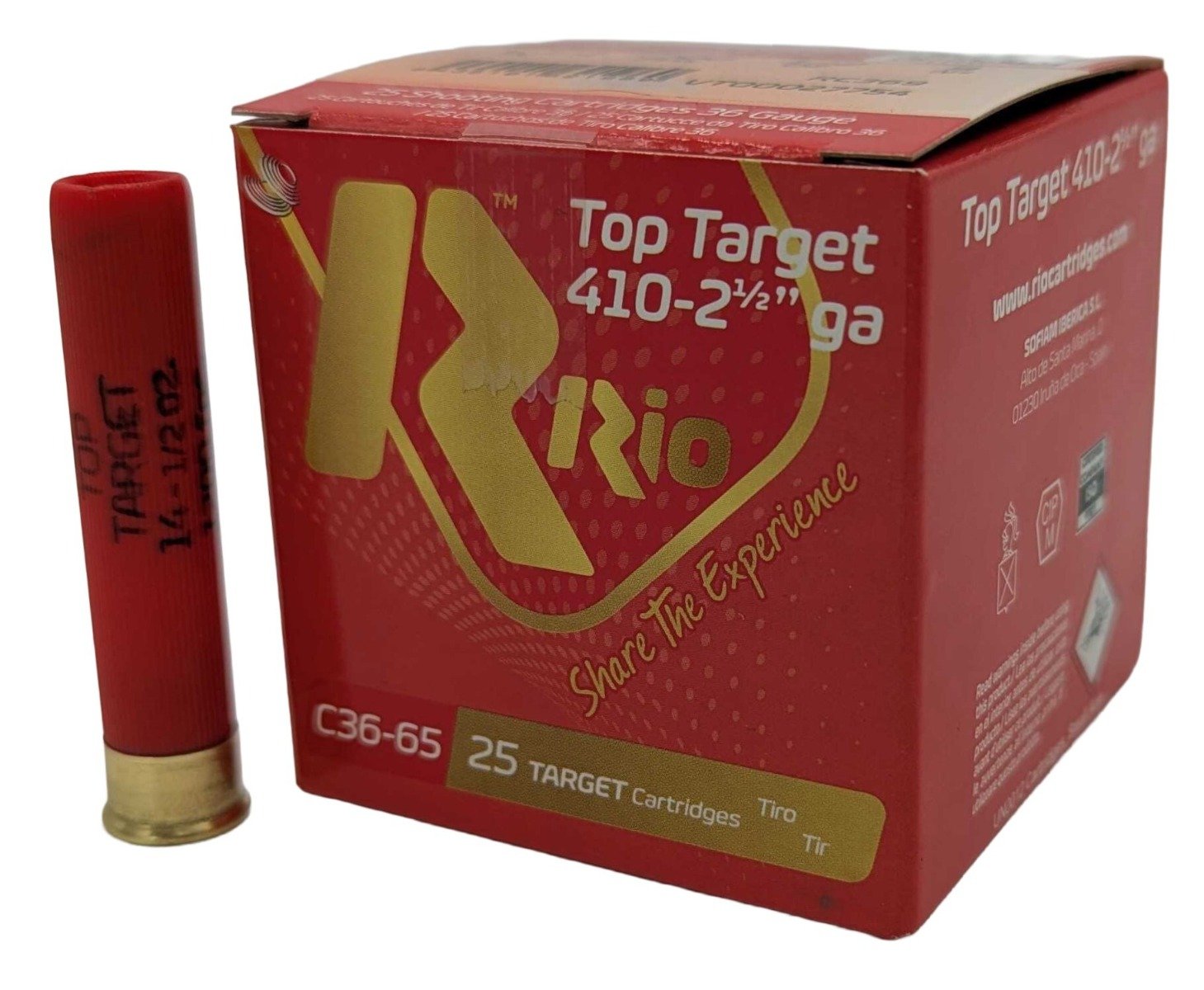 Rio Ammunition RC368 .410ga 2.5" #8 1/2oz 1200fps 250rd Case