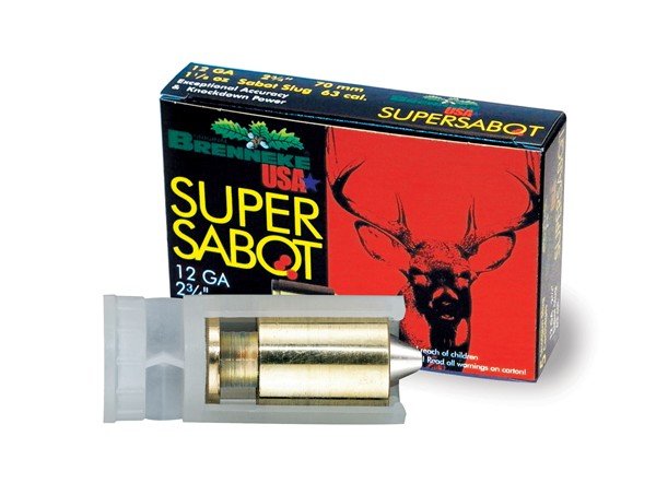 Brenneke SL122SUS SuperSabot 12Ga 2.75" 1 1/8oz Slug 1407fps 5/Box - Brenneke - 12 GAUGE