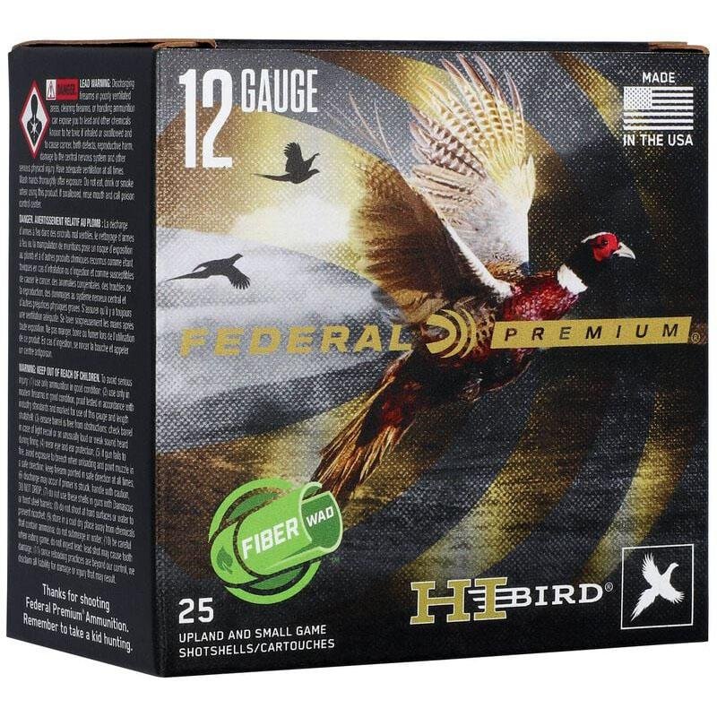 Federal HVF12HW4 Hi-Bird 12ga Shotshells 2-3/4" 1-1/4oz #4 1330fps 25ct - Federal Premium Ammunition