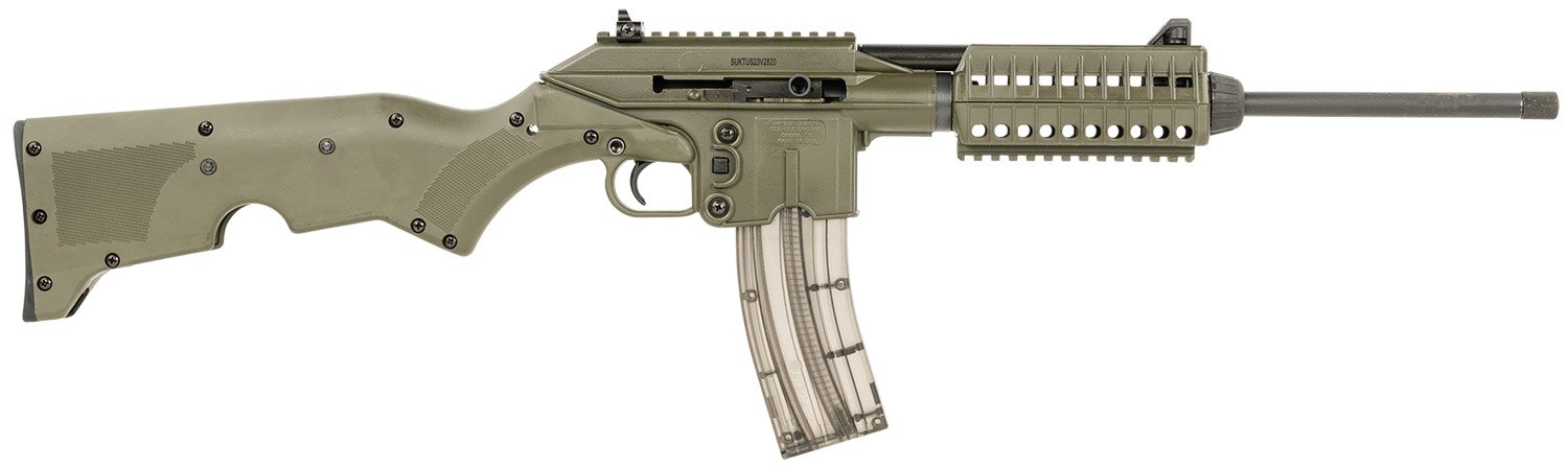 Kel-Tec SU22CAGRN 22LR Semi-Auto Rifle 16" Threaded Barrel OD Green - Kel-Tec - .22LR