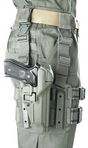 Blackhawk 430604BK-R SERPA Level 3 Tactical Holster for Beretta 92/96/M9