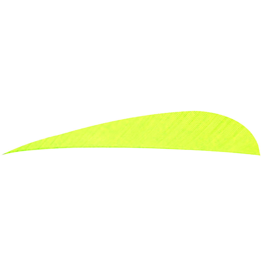 Trueflight 1513 Parabolic Feathers Chartreuse 4" LW 100 Pack