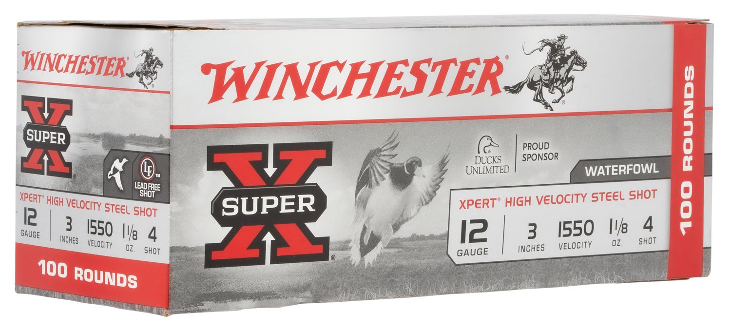 Winchester Super X Xpert High Velocity 12 Gauge 3" 1 1/8 oz 1550 fps 4 Shot - Winchester - 12 Gauge