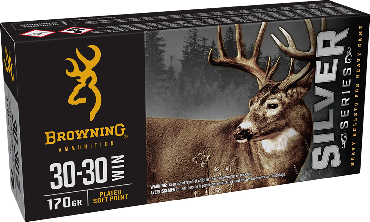 Winchester Ammunition BRN Silver 30-30 170GR SP 20BX B192630301 - Winchester - PLATED SOFT POINT