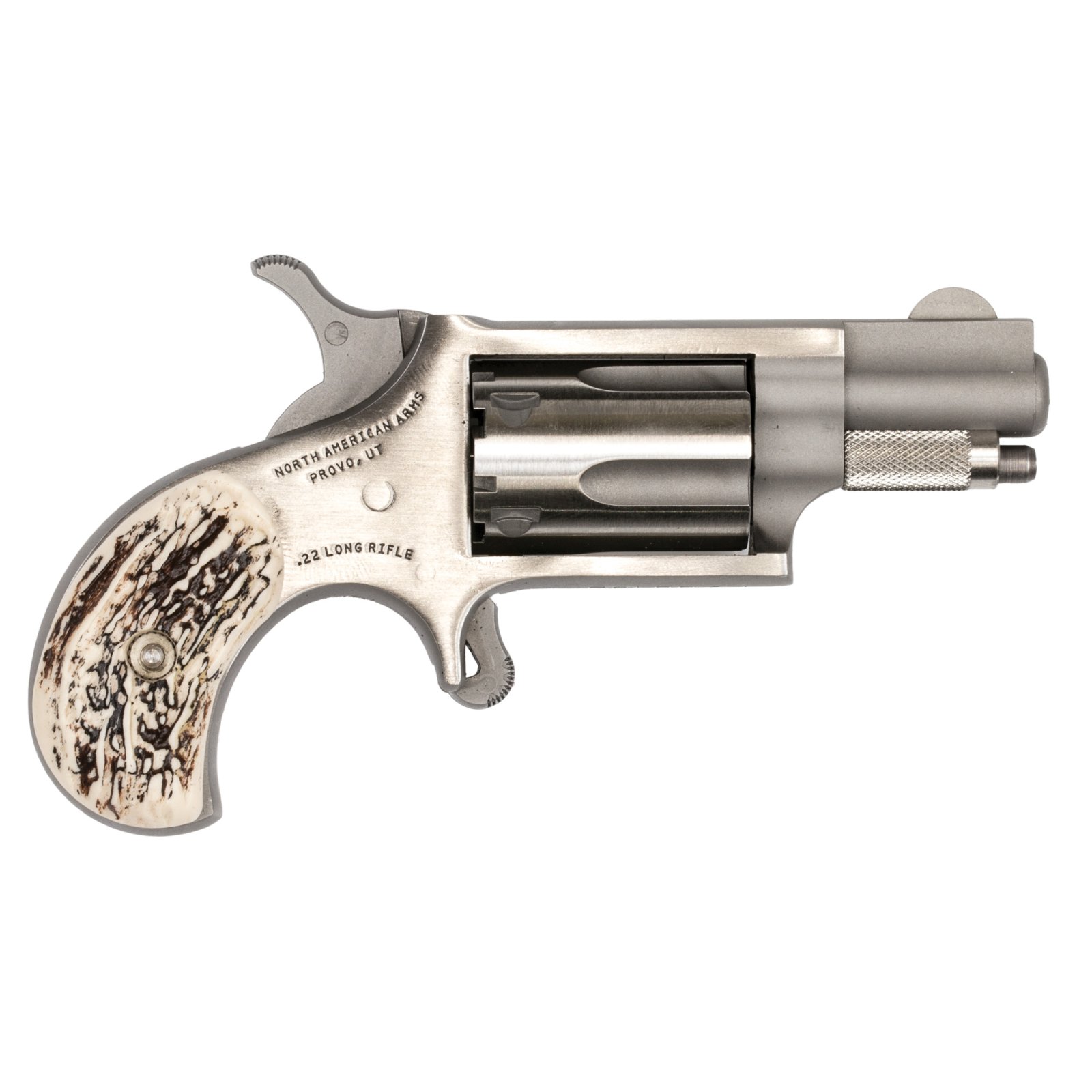 NAA NAA-22LR-GSTG Mini-Revolver 22LR 1 1/8" Staglite Grip - NAA - 22 LR