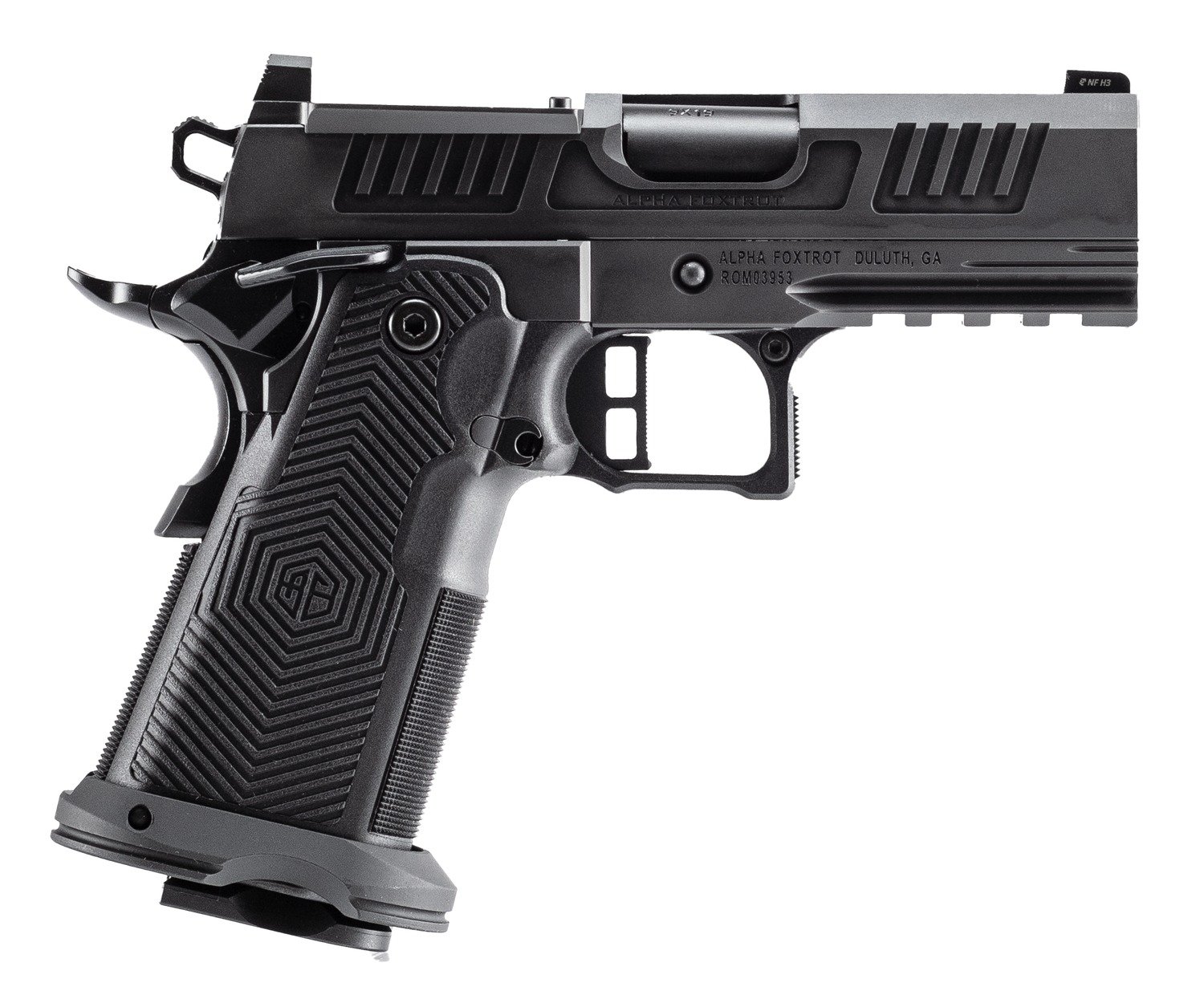 Alpha Foxtrot AF1911-Romulus 9mm 3.5" Standard DLC Black - Alpha Foxtrot - 9mm Luger
