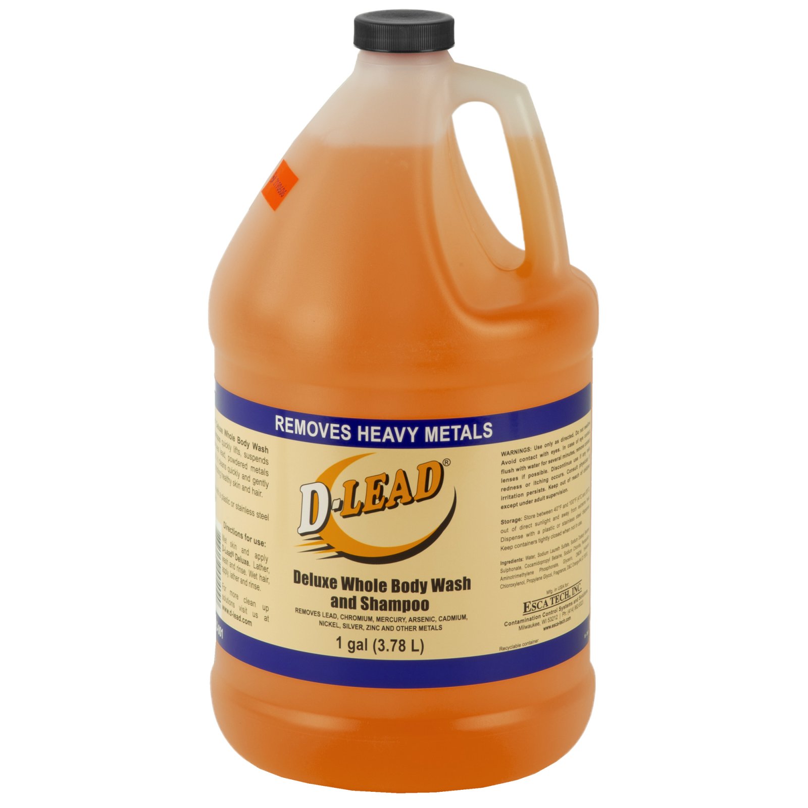 Esca Tech 4224ES-4 D-Lead Liquid, 1 Gallon, Deluxe Body Wash, 4-Pack