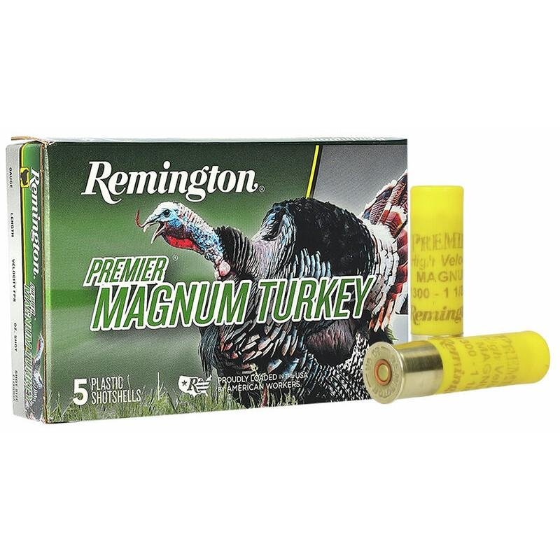 Buy Remington Ammunition 20119 Premier Magnum Turkey High Velocity 20 Gauge 3" 1 1/8 oz 1300 fps 5 Shot 5 Bx/20 Cs online