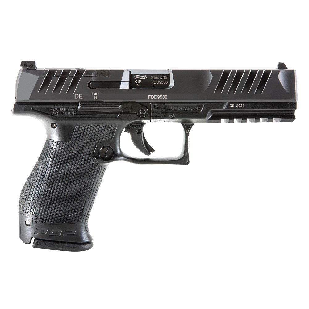 dWALTHER LE PDP 9MM COMPACT GRIP 5" BBL PSTL 3-15RD MAGS TRITIUM N.S. - Walther