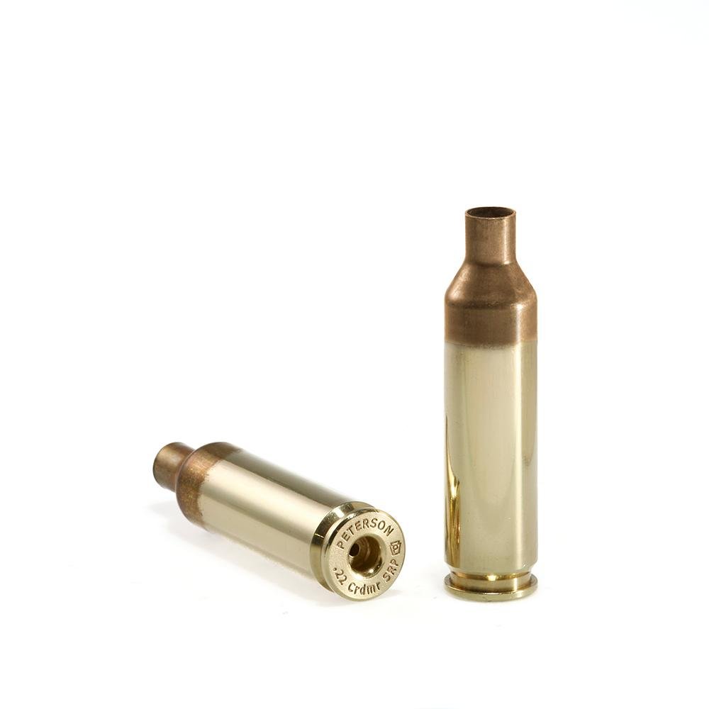 PetersonSRP(Small Rifle Primer) Unprimed Brass 22 Creedmoor - 500/ct
