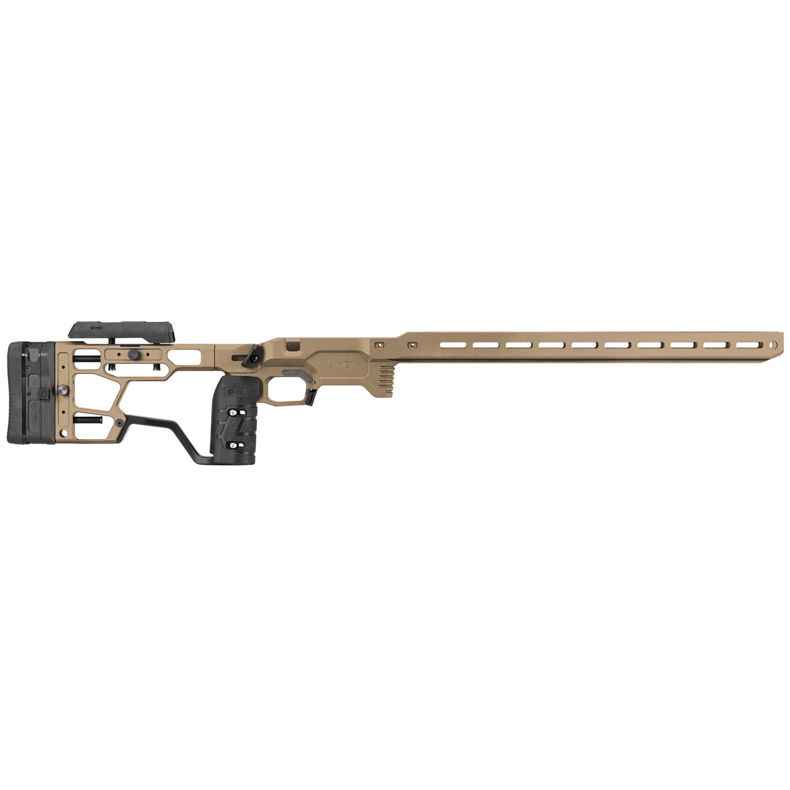 MDT 106557FDE ACC Elite Chassis System Remington 700 SA RH FDE