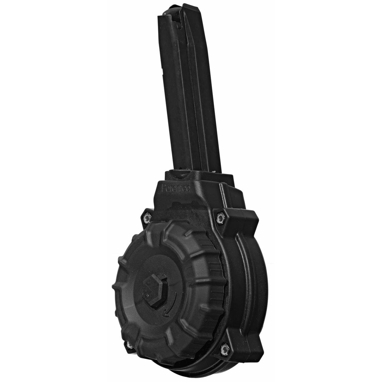 Pro Mag DRM-A43 9mm 50rd Black Polymer Drum Magazine S&W 910/915/5900 - ProMag Industries - 9mm