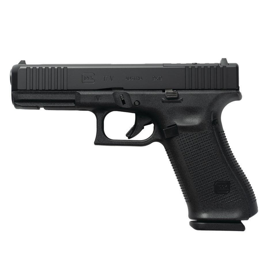 Glock V-Series Model 17 Handgun 9mm Luger 17rd Magazines (3) 4.5 Barrel RMR Black Cerakote Austria