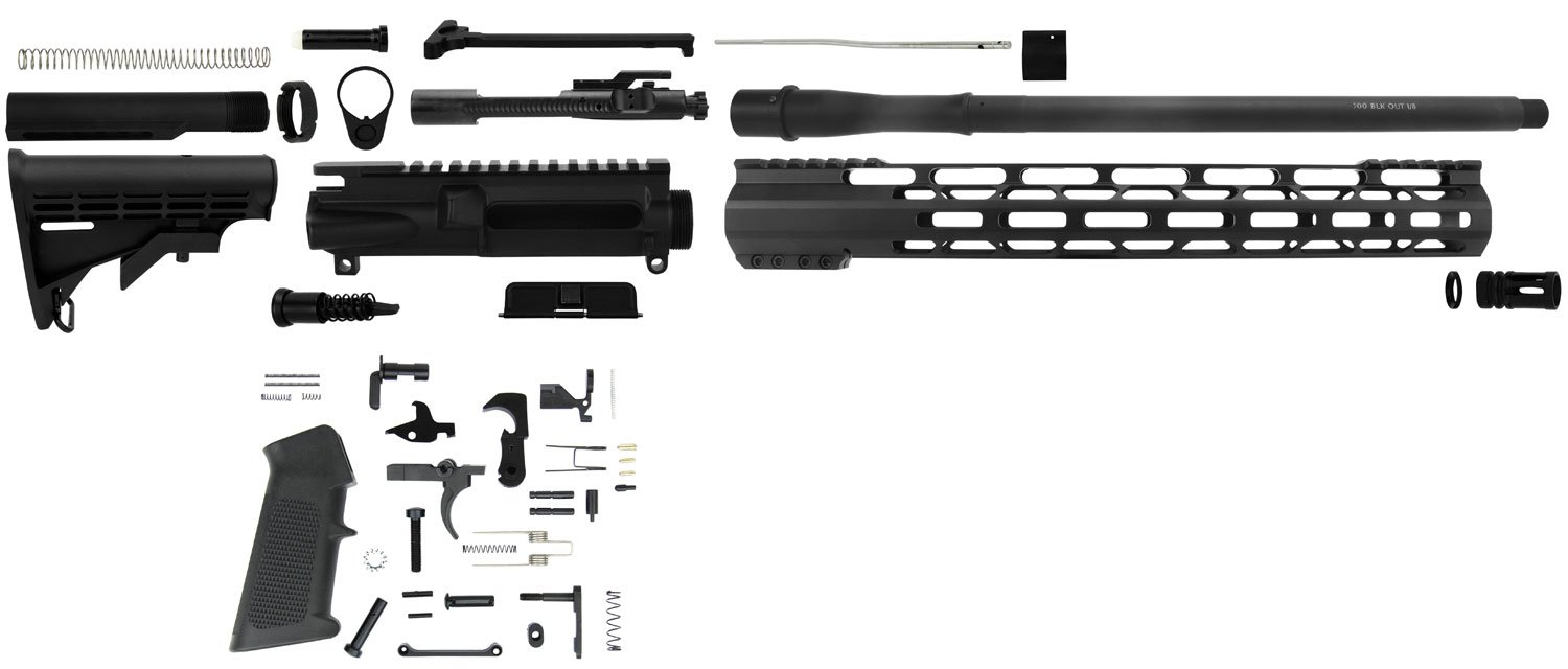 TacFire SSRK300LPK AR Build Kit .300 Blackout 16" Barrel M-LOK Handguard