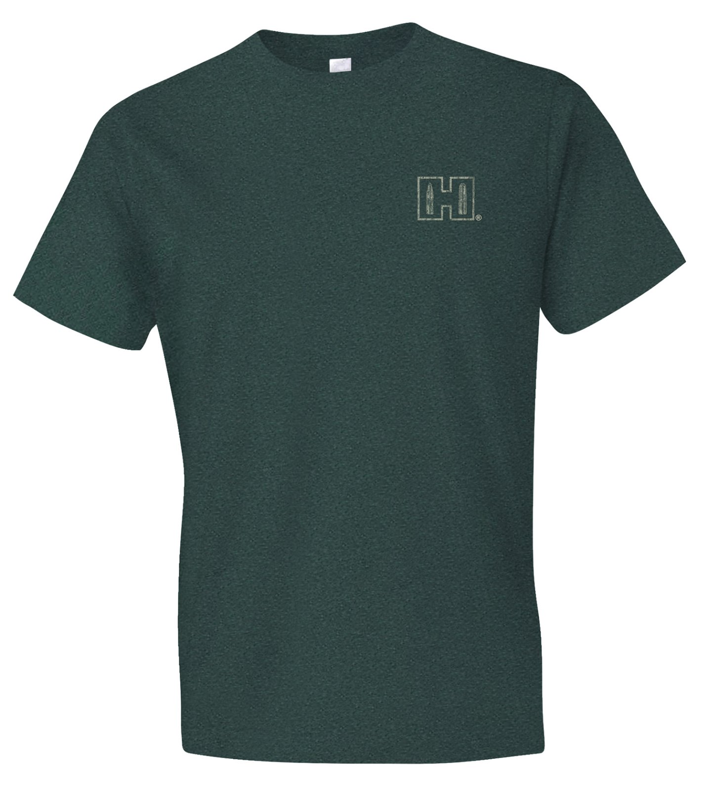 Hornady 31796 Double Rocker T-Shirt Olive Heather 3XL Cotton/Poly/Rayon
