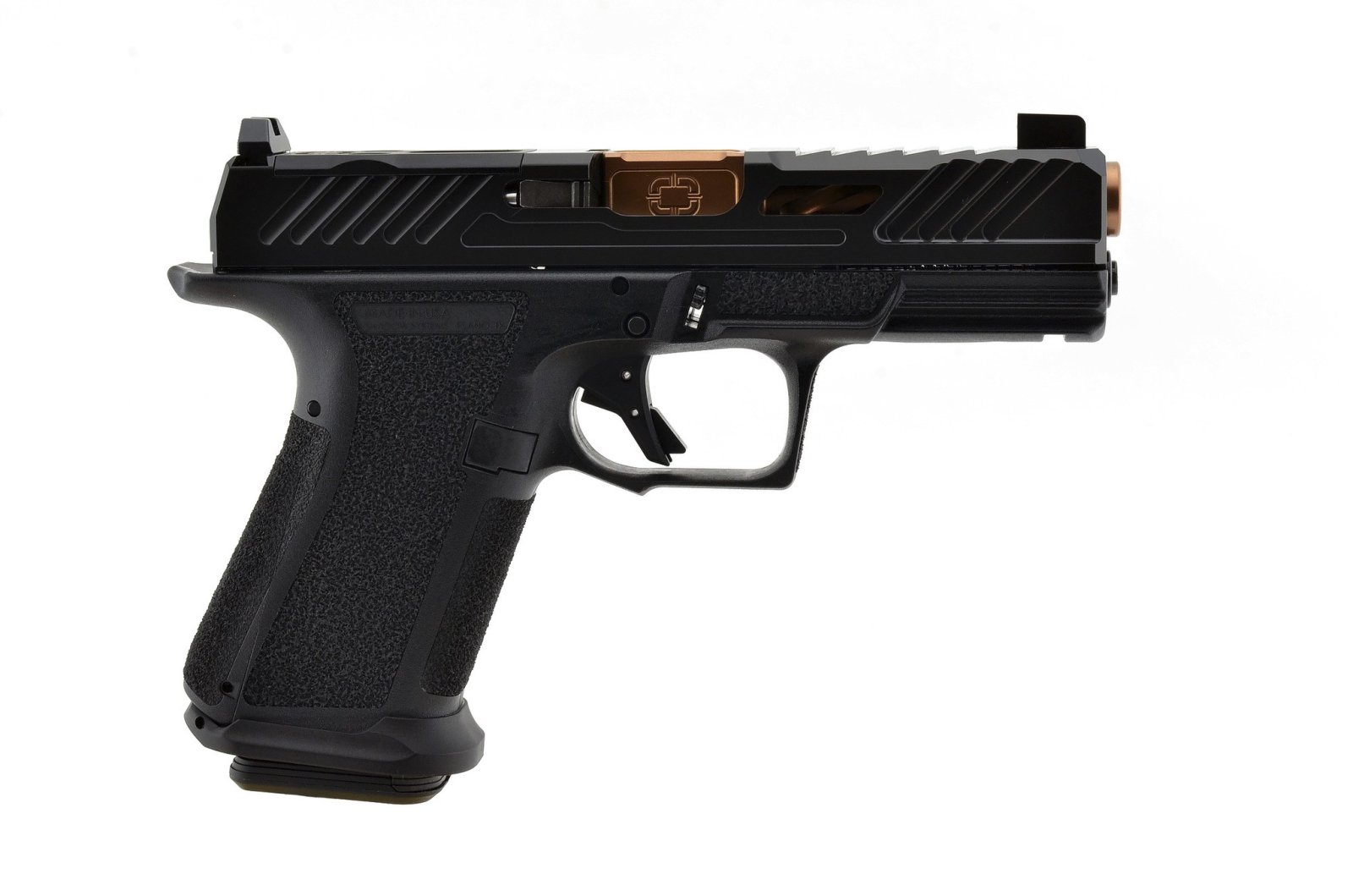 Shadow Systems MR920 Elite 9mm Compact Pistol, Black Frame, Bronze Barrel, 15+1 Capacity