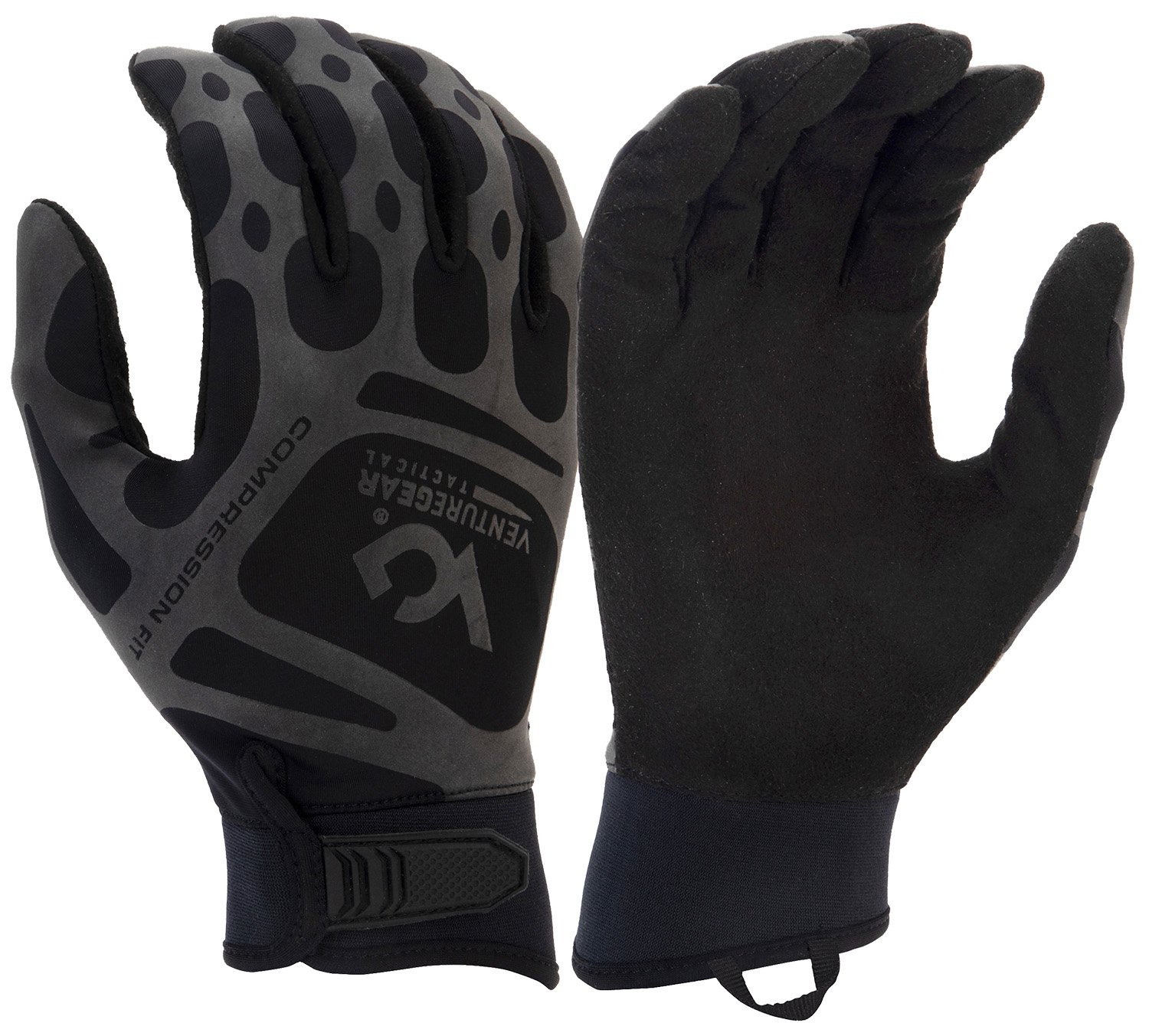 Pyramex VGTG10BL Tactical Gloves Large Black Synthetic Leather Touchscreen