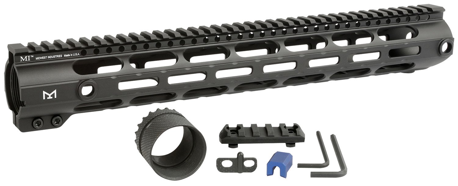 Midwest Industries MICR30815 Combat Handguard AR-308 15" Black Anodized