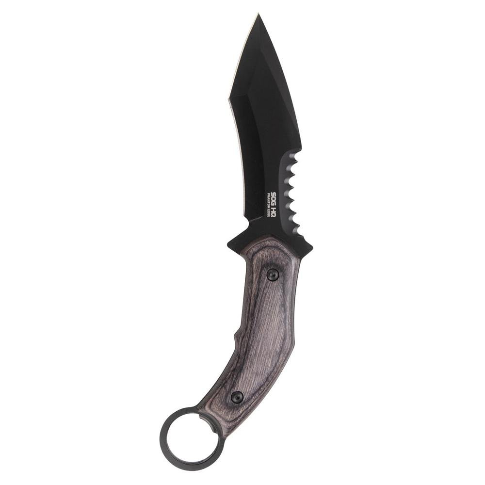 Buy SOG Knives Phantom Edge Fixed Knife 4-3/4 Tanto Blade Black online