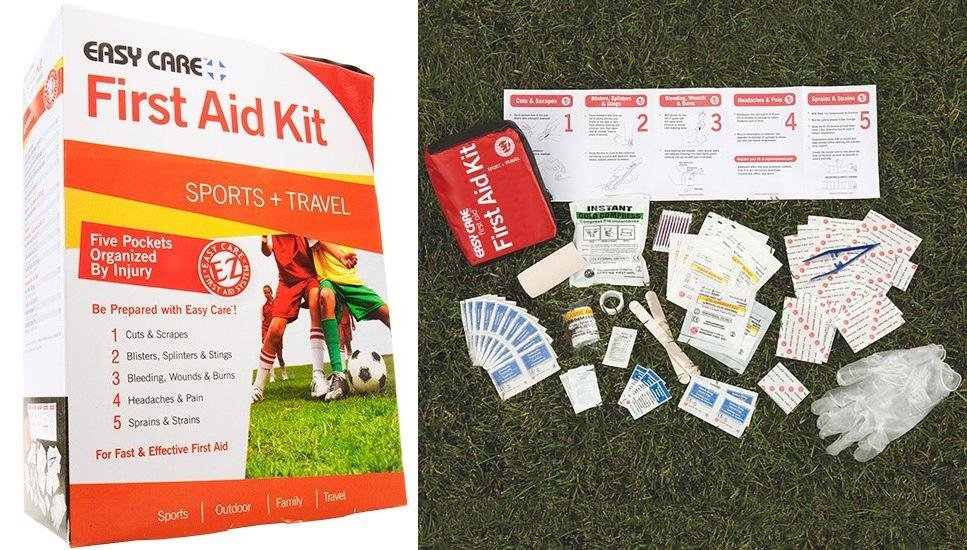 EZ 0009-0999 Sport & Travel First Aid Kit, 48-Piece Organized Pouches
