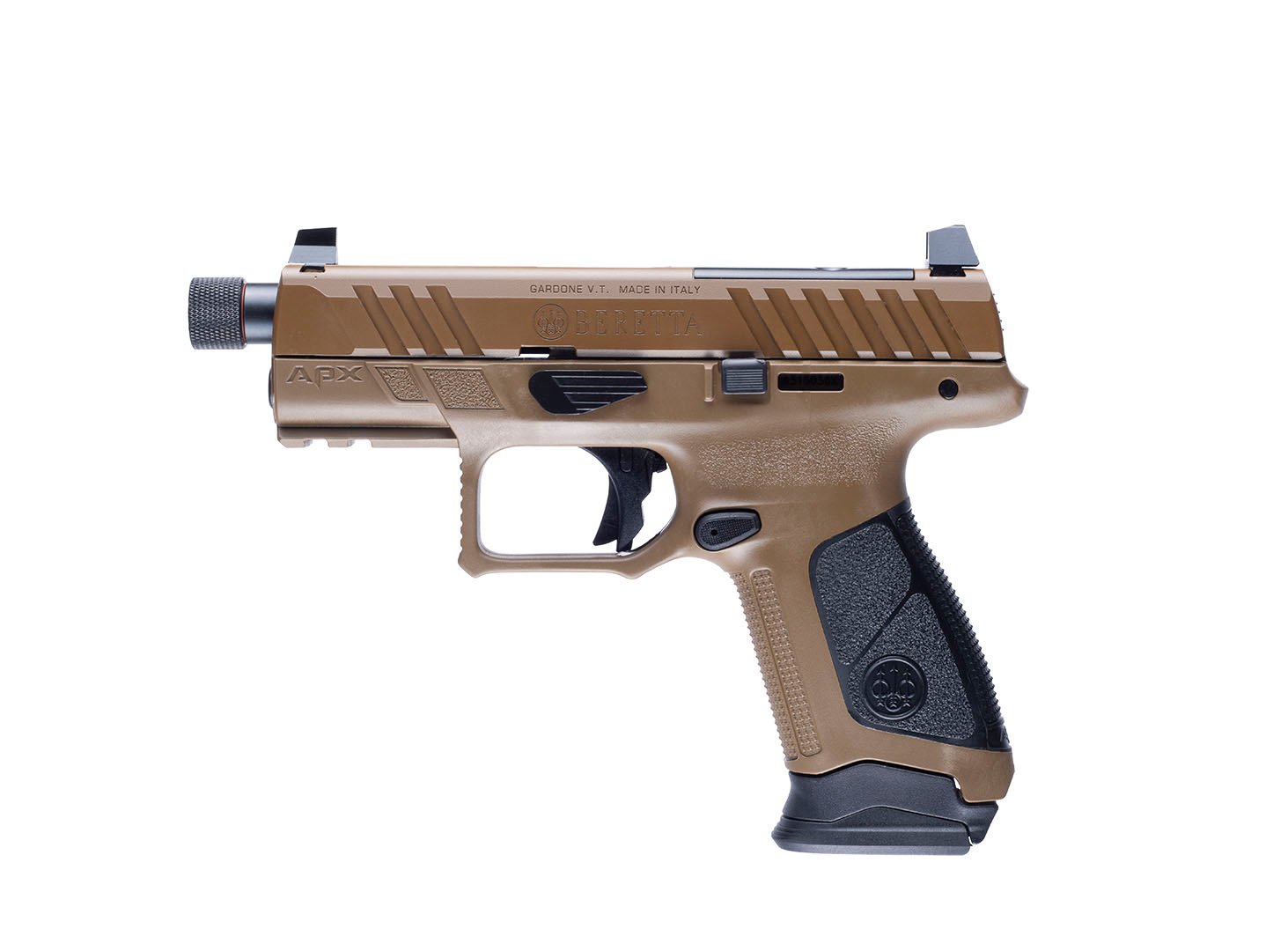 Beretta JAXA1F917TACFDE APX-A1 Compact Tactical TB FDE 15/17RD - Beretta - 9mm