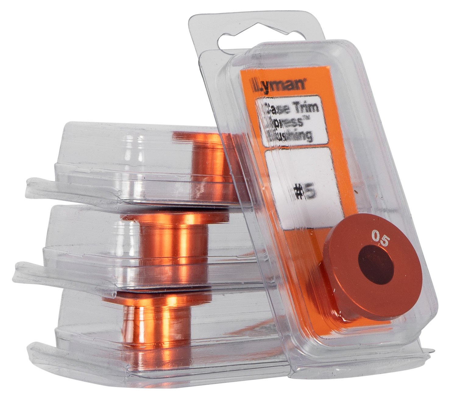 Lyman Brass Smith Case Trim Xpress Bushing #5 - Fits .224 Valkyrie/6.8 SPC - Orange - Lyman - 224 VALKYRIE