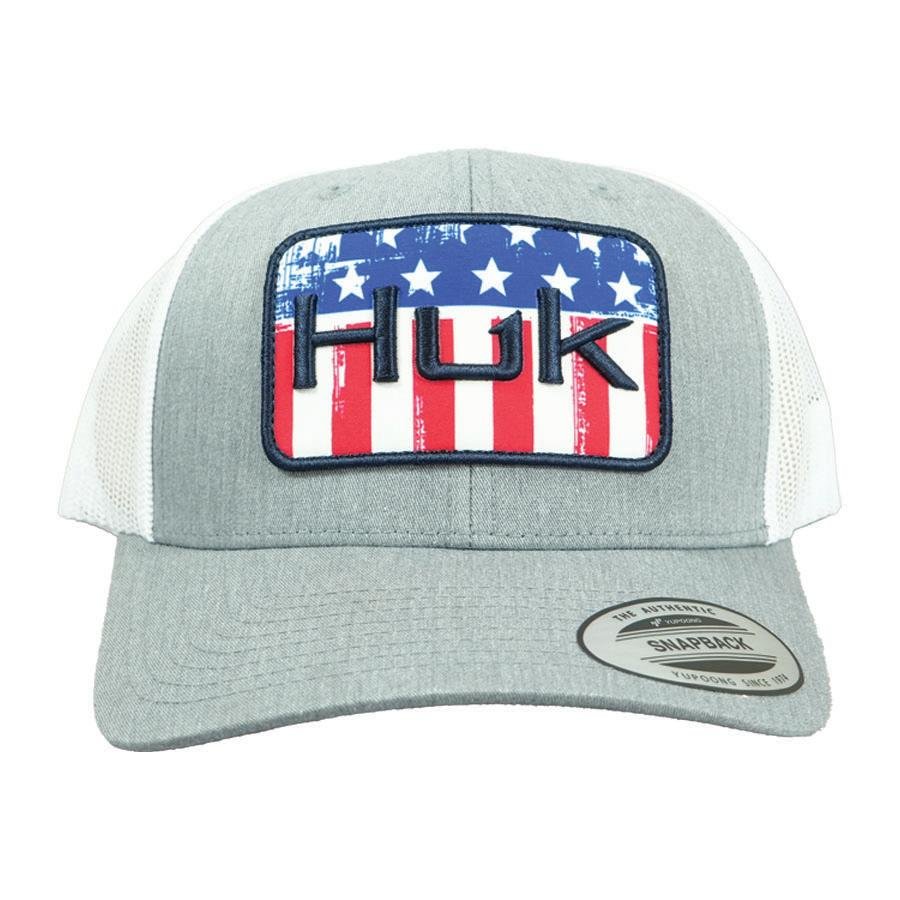 Huk Salute Trucker Hat Heather Grey - Marolina DBA HUK